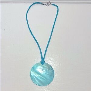 Turquoise Shell Pendant Necklace